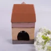 Будинок-підсвічник коричнево-сірий, 25*14*8 см, кераміка - 2