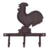 Гачок потрійний &laquo;Півень&raquo;, 18*4*20 см, чавун - 2