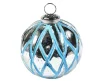 Прикраса &laquo;Куля&raquo;, 8*8 см, колір блакитний зі сріблом - 1
