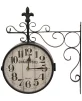 Годинник двосторонній Retro, 40,5x36x7 см, метал - 1