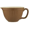 Чаша для замішування та випікання, 1,6 л, кераміка, колір горіховий - 1