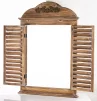 Дзеркало зі ставнями, 80x55x3,5 см, дерево - 2