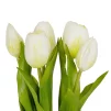 Букет тюльпанів, колір білий, 30 см, латекс - 2