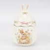 Ємність для зберігання "Великоднє яйце з вушками", біла, 18*11 см, кераміка - 1
