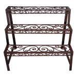 Підставка для квітів на три яруса, 76*48*65 см, чавун