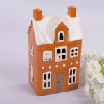 Будинок-підсвічник помаранчевий, 22*12*9 см, кераміка