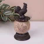 Тримач шнура з півником, 19*9 см, чавун