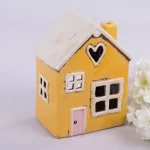 Будинок підсвічник жовтий, 18*13*10 см, кераміка