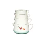 Набір мірних чашок Apple Farm, 4 шт, кераміка