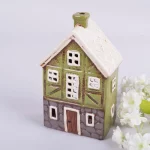 Будинок-підсвічник оливковий, 23*12*9 см, кераміка
