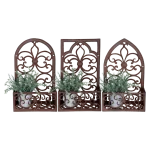 Поличка-кашпо, 27*14*44 см, чавун