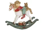 Декоративна фігура Хлопчик на конячці - гойдалці, 19*5.5*16.5см