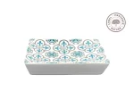 Мильниця Label Provence CERAMIQUE PLAT (12 x 8,5 x 2,5) Fleur De Lys Turquoise