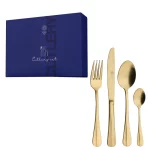 Набір столових приборів з 24 предметів: виделка, ніж, ложка, чайна ложка, сталь