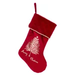 Різдвяна панчоха для подарунків, 46x28x3 см, текстиль