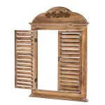 Дзеркало зі ставнями, 80x55x3,5 см, дерево