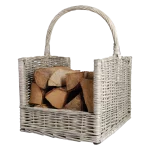 Кошик для зберігання дрів, L 45.8 x D 36 x H 51.5 см, ротанг