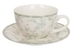 Чашка c блюдцем порцелянові 250мл Floral Green