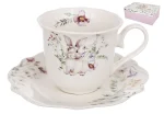 Набір (2шт) порцеляновий Spring Story: чашка 250мл з блюдцем