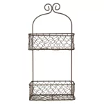Етажерка металева з кошиками для зберігання, 20*12*45 см