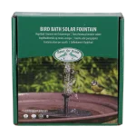 Сонячний фонтан для птахів, L 16 x D 16 x H 8.5 см