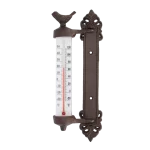 Настінний термометр «Пташка», L 4.9 x D 9.8 x H 27.3 чавун