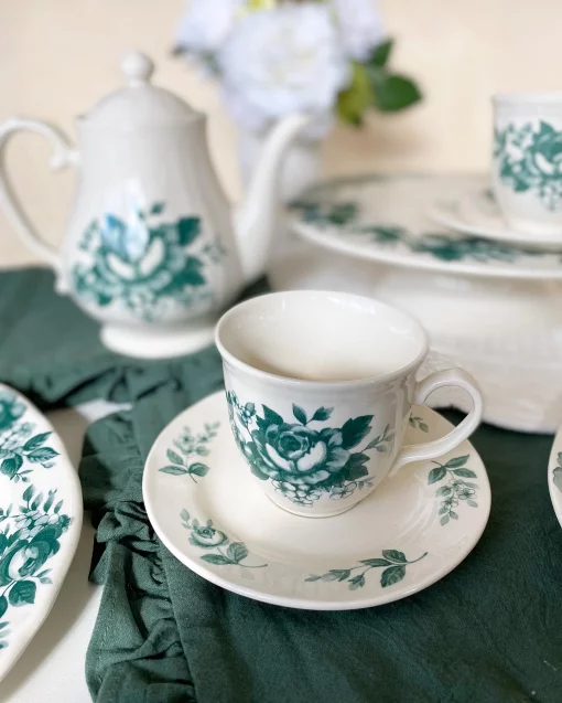 Чашка з блюдцем, 240 мл, кераміка, Італія