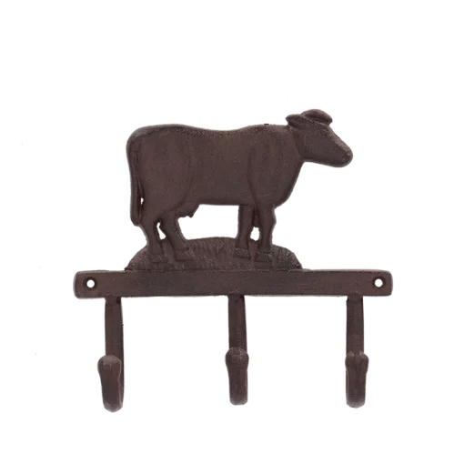 Гачок потрійний &laquo;Корова&raquo;, 18*4*17 см, чавун