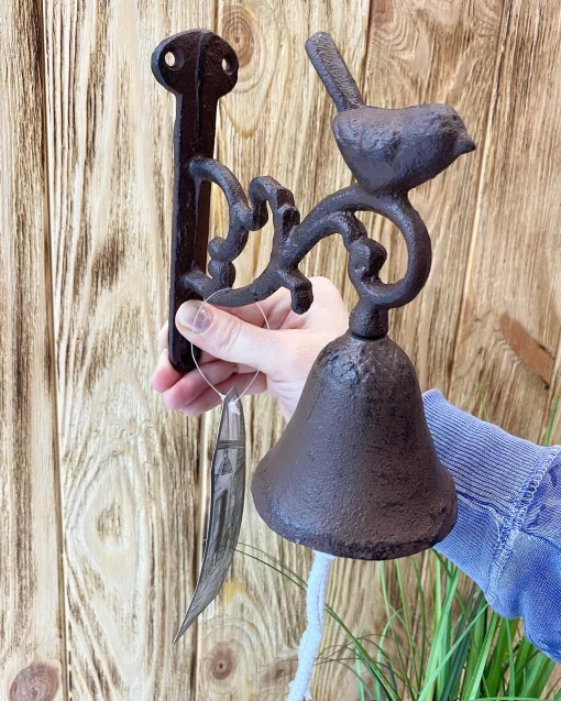 Дзвоник з пташкою, 15*8*16 см, чавун