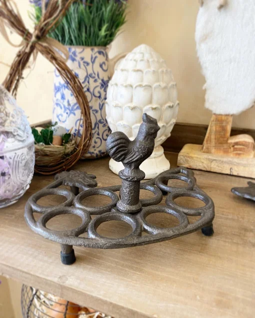 Підставка на 8 яєць &laquo;Півник&raquo;, 21X16X12 см, чавун