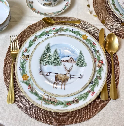 Тарілка WHITE FOREST, 26 см, порцеляна