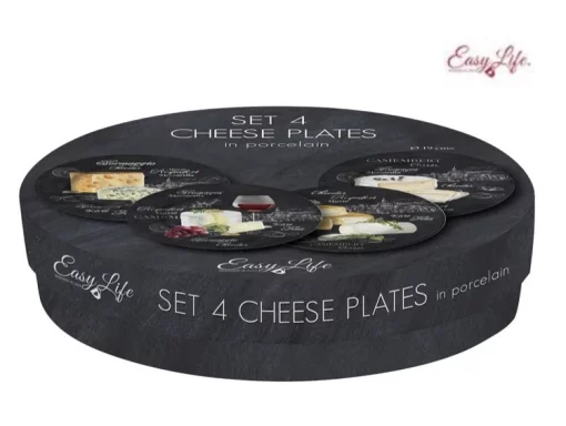Тарiлка (Набір 4шт.) Easy Life WORLD OF CHEESE D:19 см.