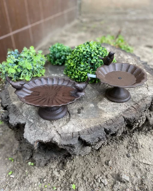 Годівничка-поілка на ніжці, 16*20*14 см, чавун