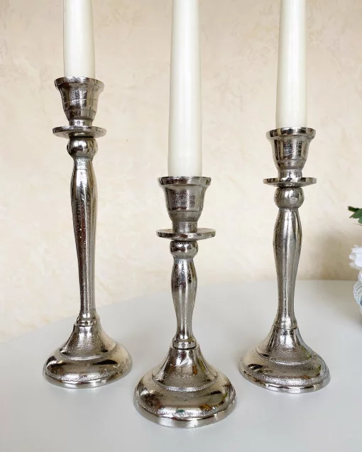 Набір підсвічників (3 шт.), 14 см, 17 см, 21 см, метал, Німеччина