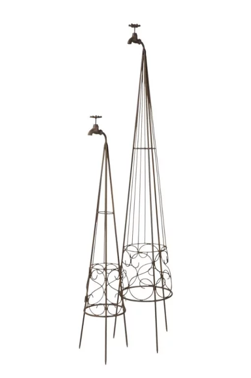 Набір опор для рослин з краном, 26*105 см / 31*145 см, метал