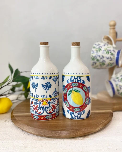 Набір пляшок для олії KitchenCraft World, 500 мл, порцеляна