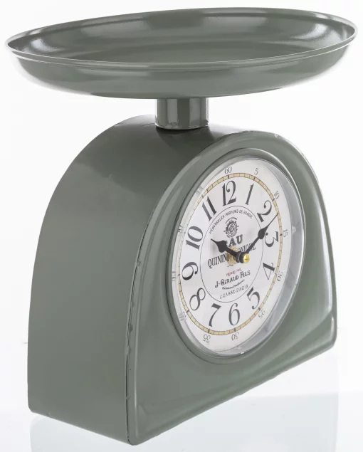 Годинник у вигляді вагів, 27*26*25 см, метал, колір оливковий