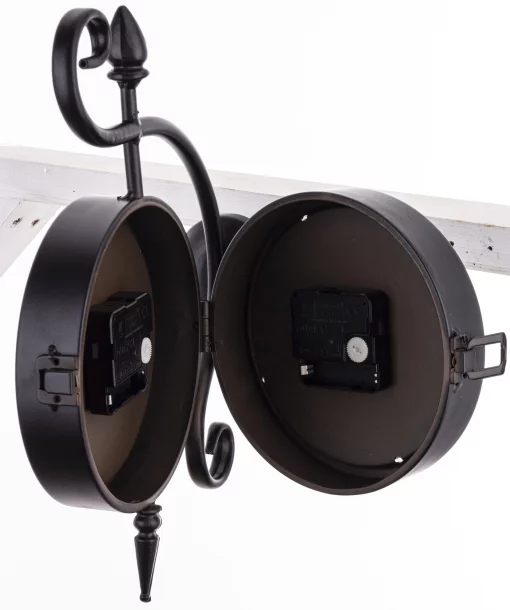 Годинник двосторонній, 32*22*9 см, колір чорний