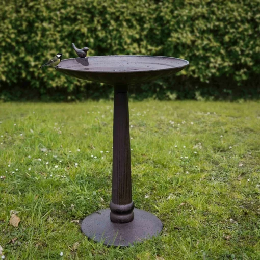 Купальня для пташок, Д 37 x Г 37 x В 54 см, чавун