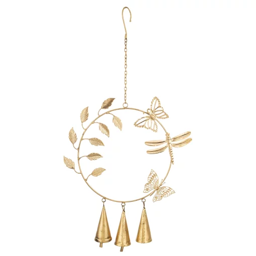 Підвіс з дзвониками, 45x25x3,5 см, метал