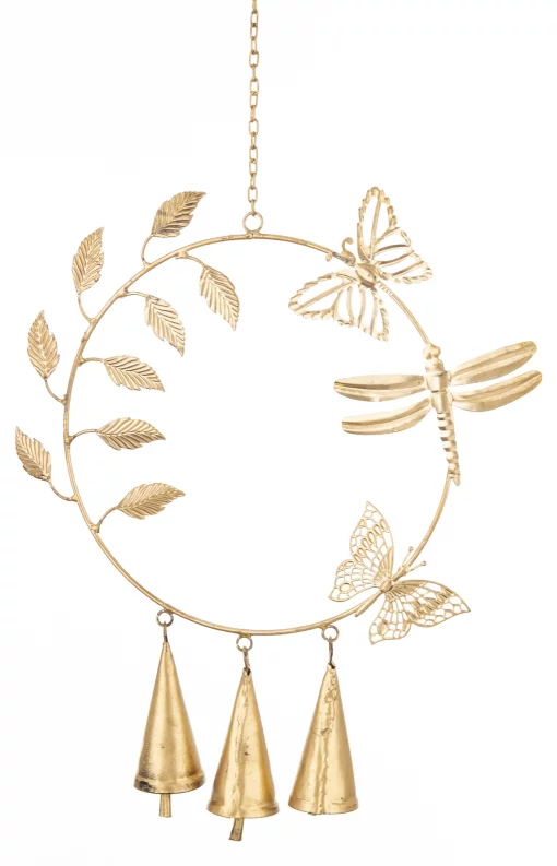 Підвіс з дзвониками, 45x25x3,5 см, метал