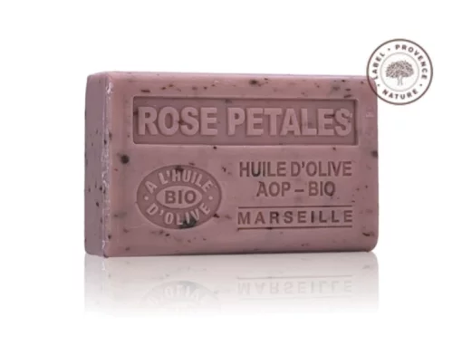 Мило-скраб Label Provence 125 L'HUILE D'OLIVE Rose Petales Exfoliant (Пелюстки троянд)