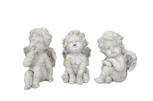 Ангелик, 11,5x10,5xВ15см / 8,5x8,5xВ15,5см / 13x10,5xВ15,5см, бетон