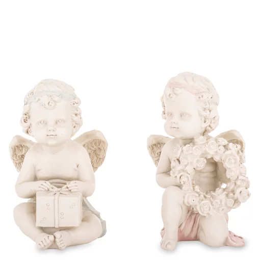 Ангелик, 11x7x9 ; 11x7x7,5 см, пластокераміка, 2 вида