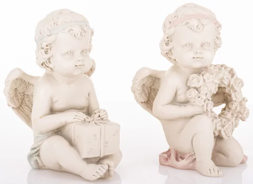 Ангелик, 11x7x9 ; 11x7x7,5 см, пластокераміка, 2 вида