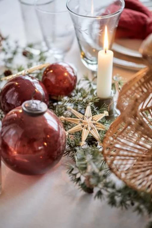 Куля, 6*7 см, скло, колір корал