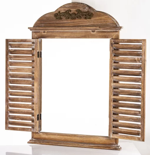 Дзеркало зі ставнями, 80x55x3,5 см, дерево
