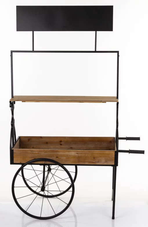 Поличка - квітник &laquo;Возик&raquo;, 179x112x60, метал-дерево