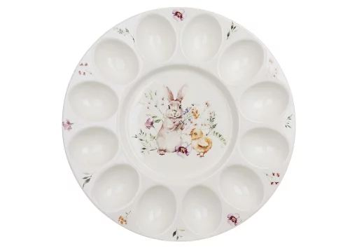 Тарілка для яєць (12шт) Весняна історія D26.5*2.4см, порцеляна