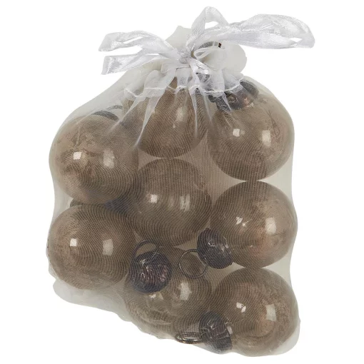 Набір скляних міні куль 4*3 см, колір Тихий туман